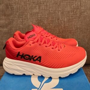 Hoka One One Rincon 3 Rhubarb Fiesta Red 1119395 RFST Women Running Sneakers